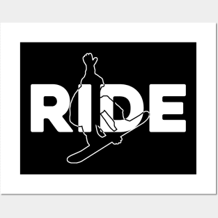 Ride Snowboard Sports Athletic Adventure Posters and Art